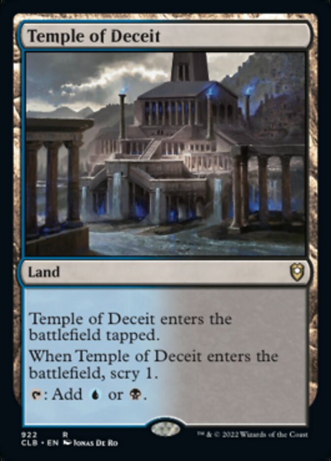 Temple of Deceit [Commander Legends: Battle for Baldur's Gate] | Anubis Games and Hobby