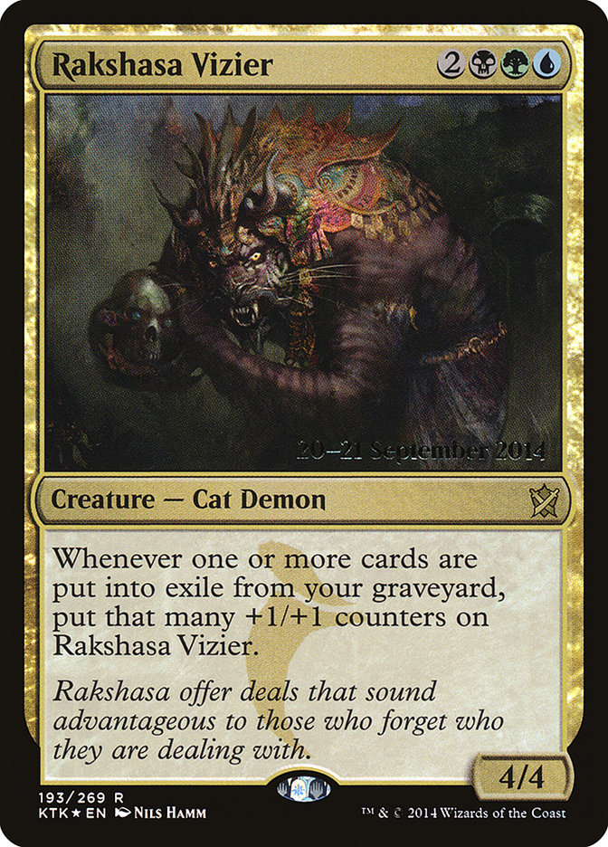 Rakshasa Vizier [Khans of Tarkir Prerelease Promos] | Anubis Games and Hobby