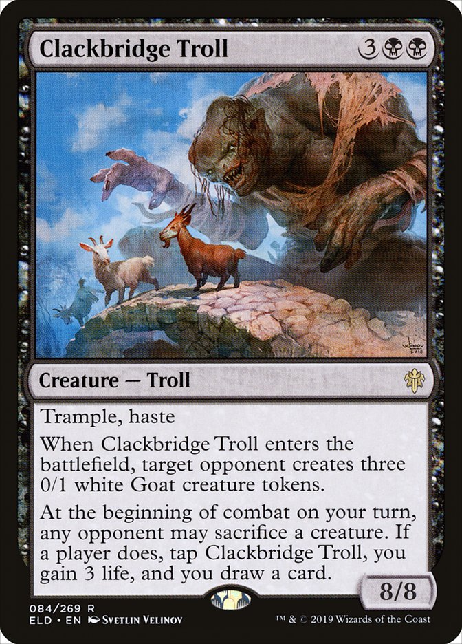 Clackbridge Troll [Throne of Eldraine] | Anubis Games and Hobby