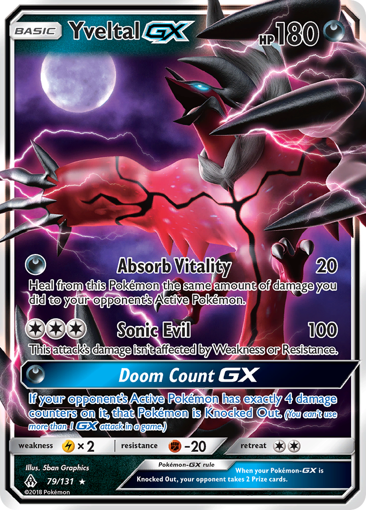 Yveltal GX (79/131) [Sun & Moon: Forbidden Light] | Anubis Games and Hobby