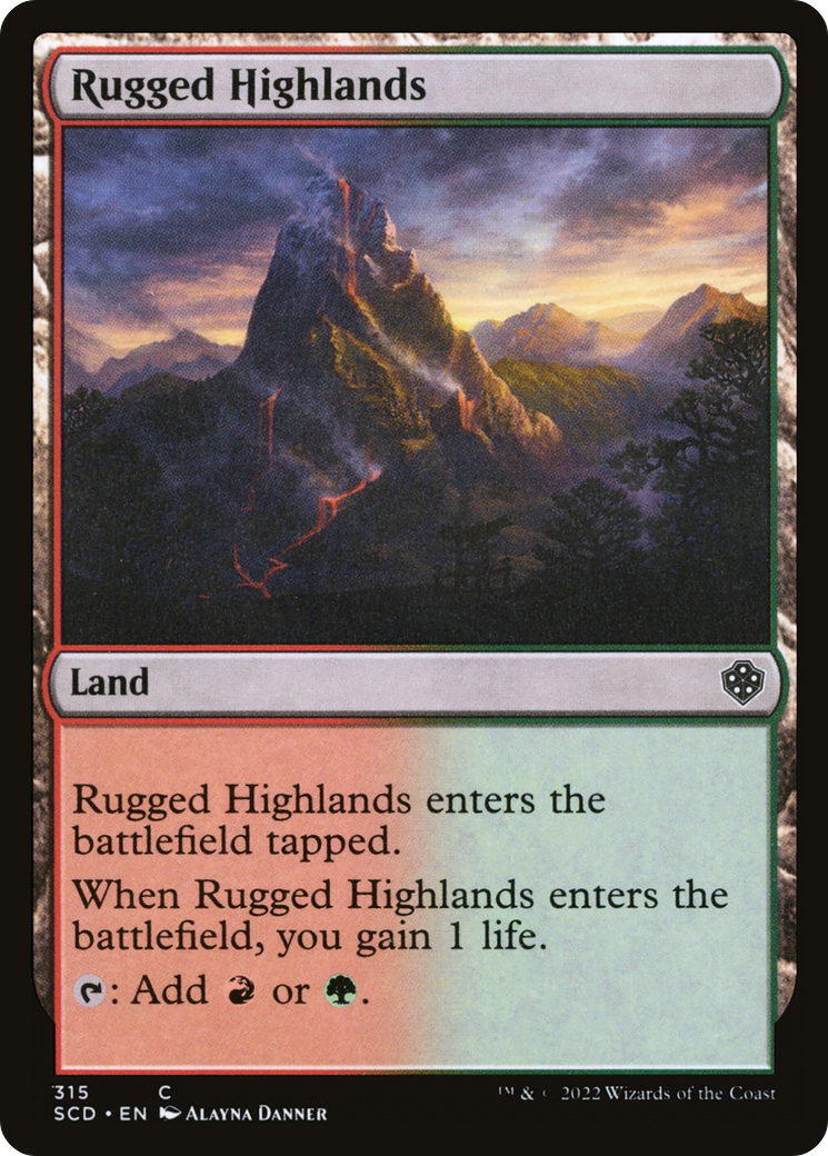 Rugged Highlands [Starter Commander Decks] | Anubis Games and Hobby