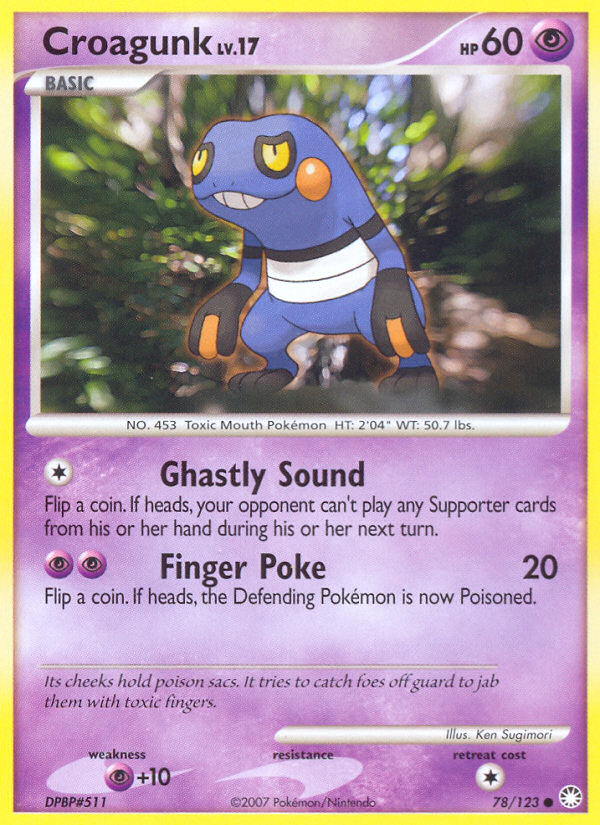 Croagunk (78/123) [Diamond & Pearl: Mysterious Treasures] | Anubis Games and Hobby