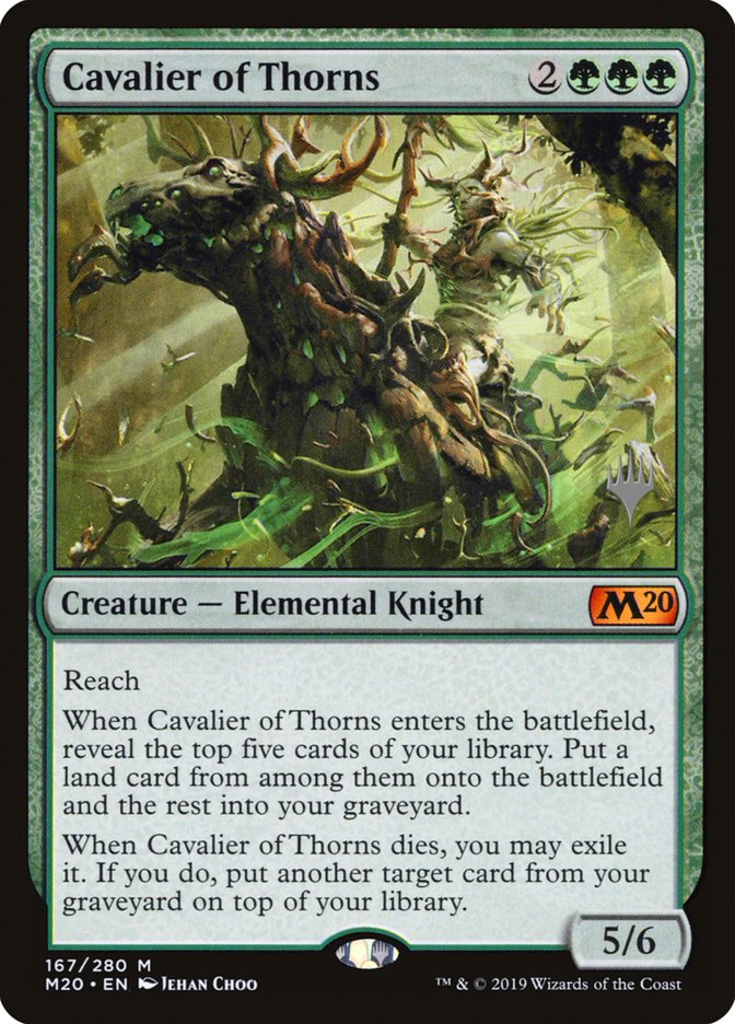 Cavalier of Thorns (Promo Pack) [Core Set 2020 Promos] | Anubis Games and Hobby