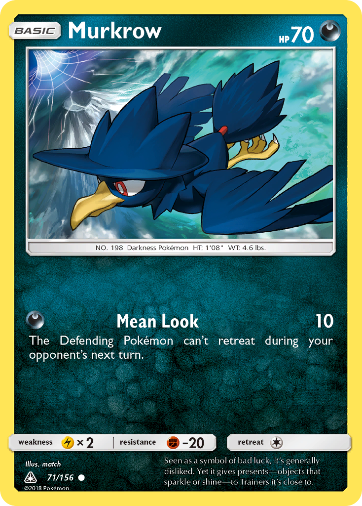 Murkrow (71/156) [Sun & Moon: Ultra Prism] | Anubis Games and Hobby