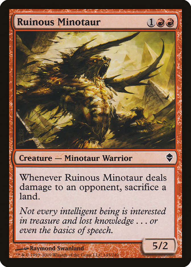 Ruinous Minotaur [Zendikar] | Anubis Games and Hobby