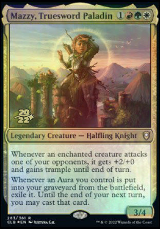 Mazzy, Truesword Paladin [Commander Legends: Battle for Baldur's Gate Prerelease Promos] | Anubis Games and Hobby