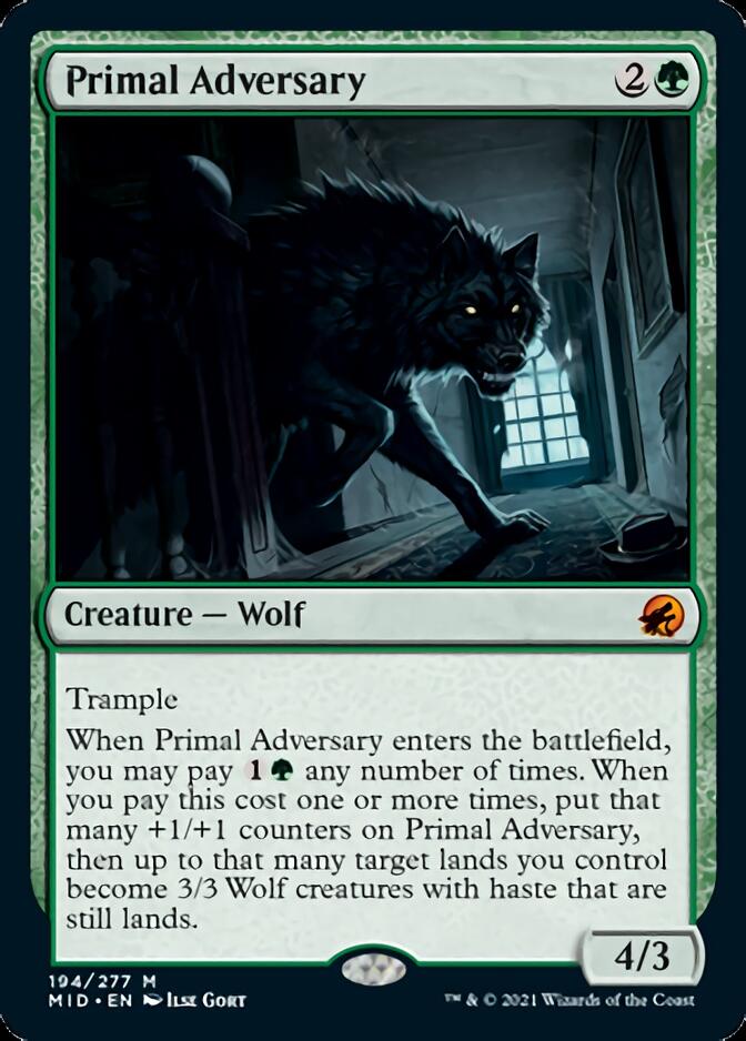 Primal Adversary [Innistrad: Midnight Hunt] | Anubis Games and Hobby