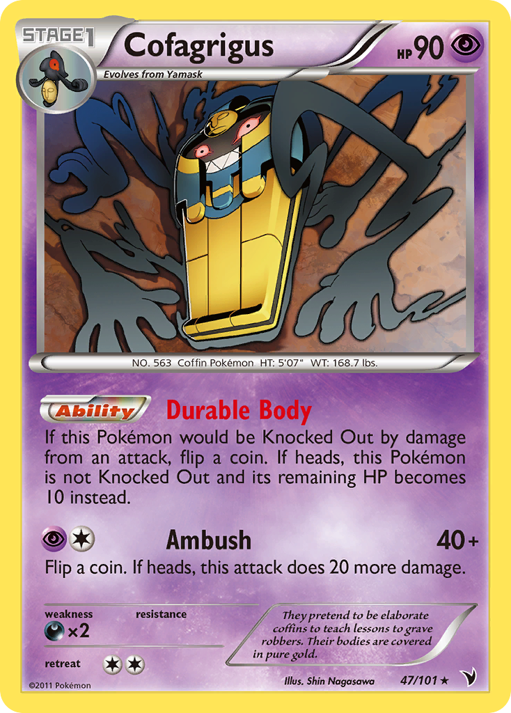 Cofagrigus (47/101) [Black & White: Noble Victories] | Anubis Games and Hobby