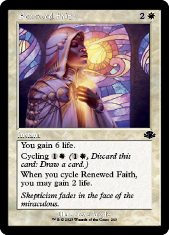 Renewed Faith (Retro) [Dominaria Remastered] | Anubis Games and Hobby