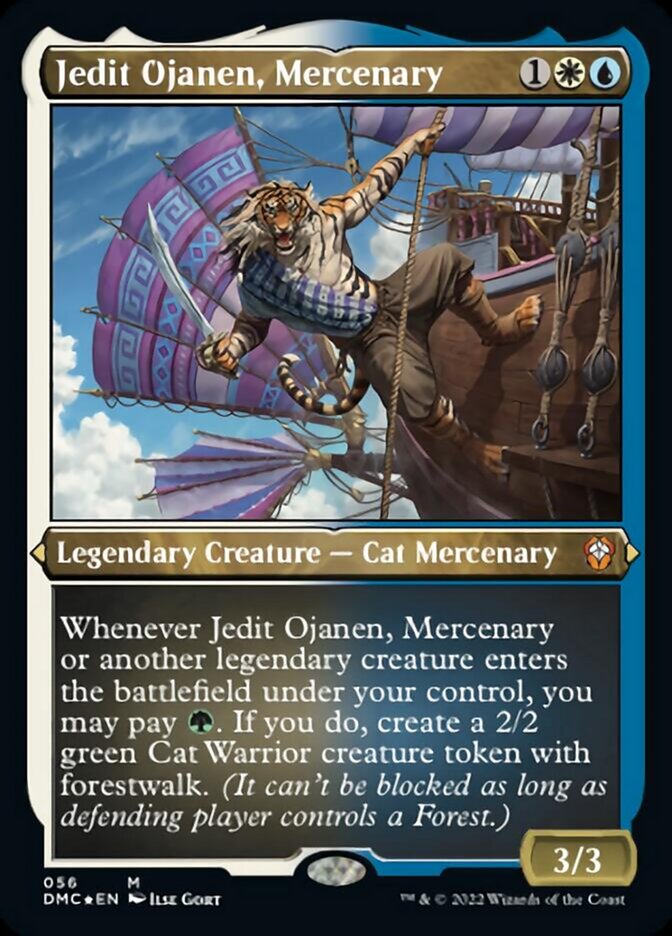 Jedit Ojanen, Mercenary (Foil Etched) [Dominaria United Commander] | Anubis Games and Hobby