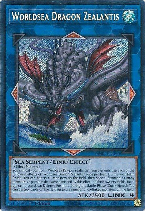 Worldsea Dragon Zealantis [DABL-EN050] Secret Rare | Anubis Games and Hobby