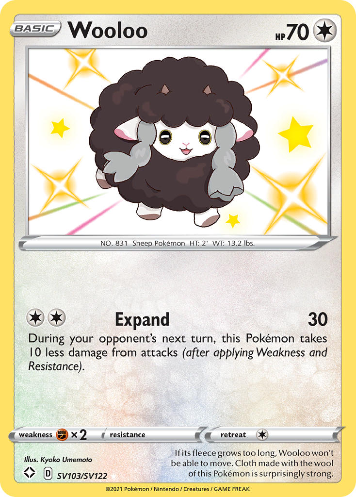 Wooloo (SV103/SV122) [Sword & Shield: Shining Fates] | Anubis Games and Hobby