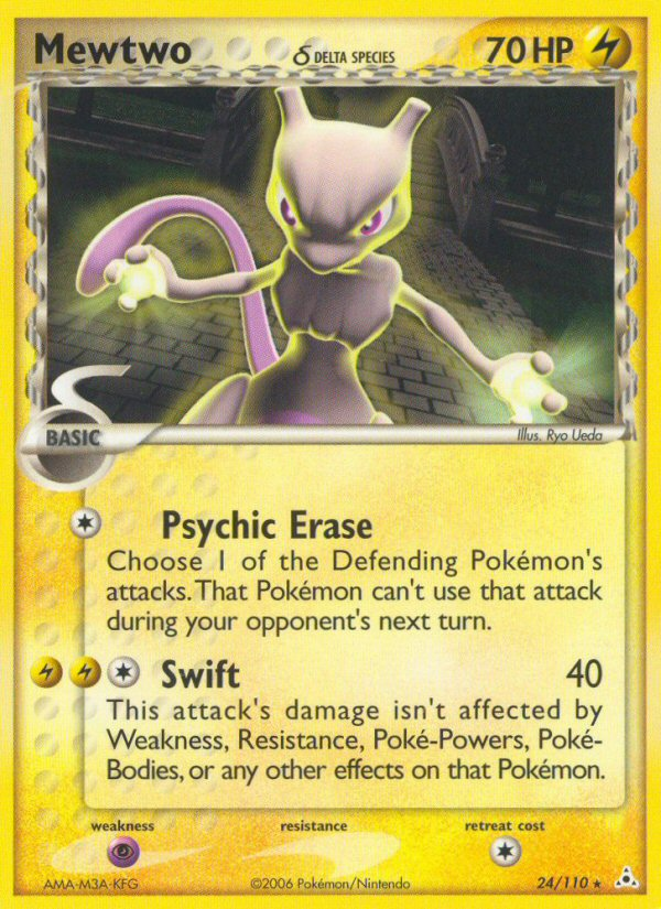 Mewtwo (24/110) (Delta Species) [EX: Holon Phantoms] | Anubis Games and Hobby