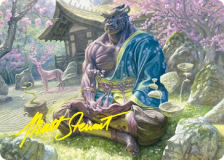 Kosei, Penitent Warlord Art Card (Gold-Stamped Signature) [Kamigawa: Neon Dynasty Art Series] | Anubis Games and Hobby