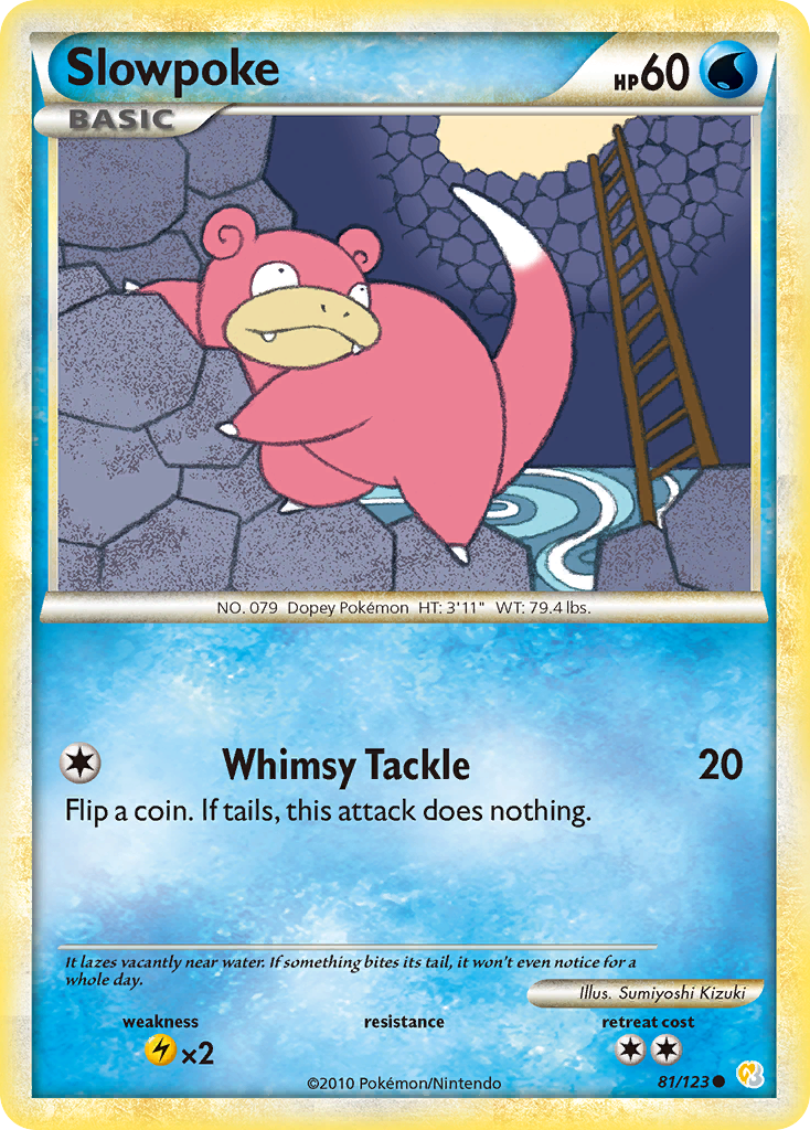 Slowpoke (81/123) [HeartGold & SoulSilver: Base Set] | Anubis Games and Hobby