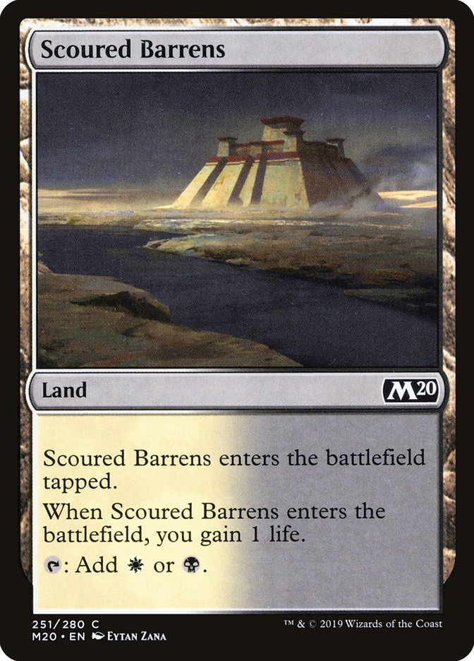 Scoured Barrens [Core Set 2020] | Anubis Games and Hobby