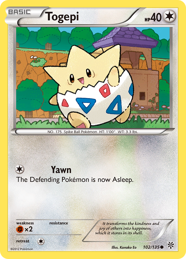 Togepi (102/135) [Black & White: Plasma Storm] | Anubis Games and Hobby