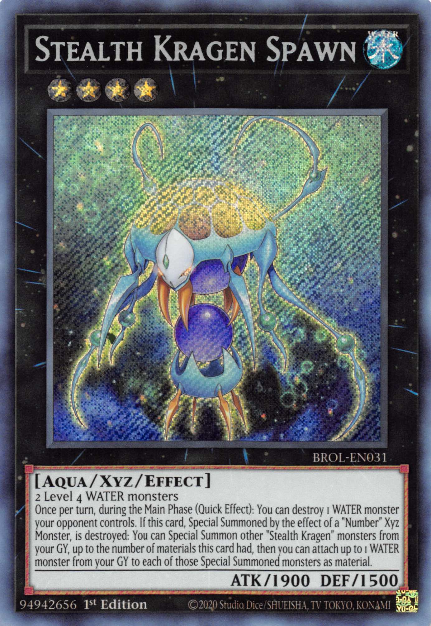 Stealth Kragen Spawn [BROL-EN031] Secret Rare | Anubis Games and Hobby