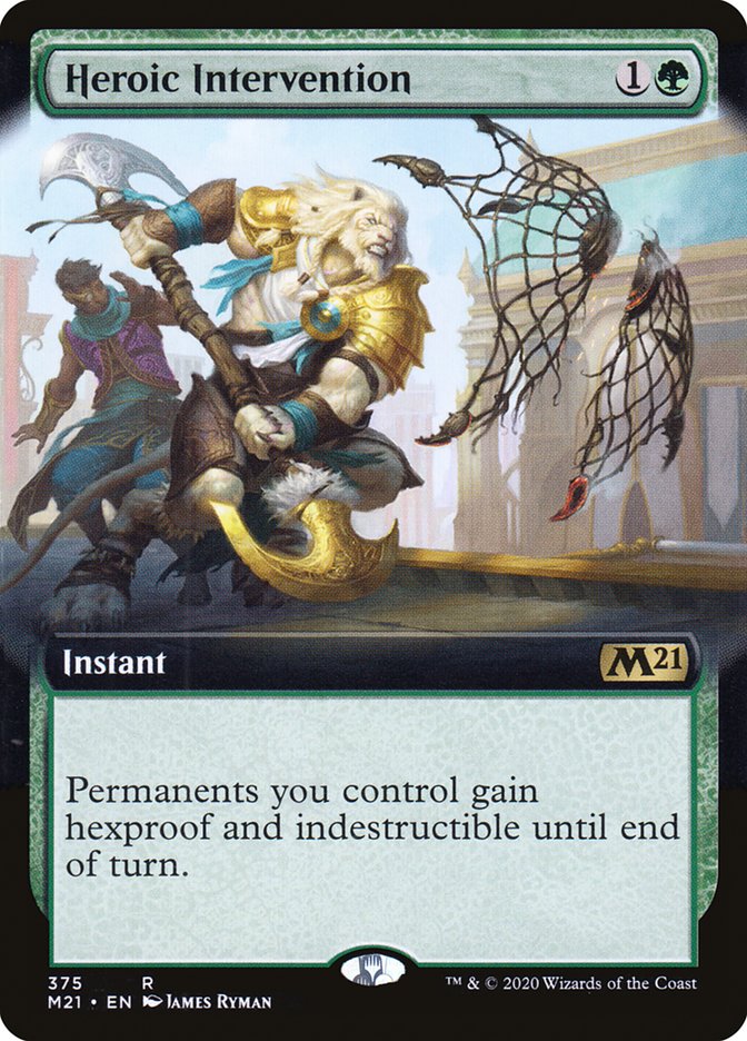 Heroic Intervention (Extended Art) [Core Set 2021] | Anubis Games and Hobby