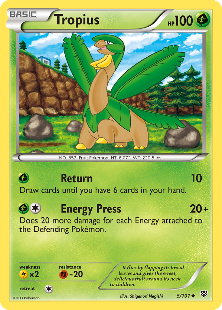 Tropius (5/101) [Black & White: Plasma Blast] | Anubis Games and Hobby