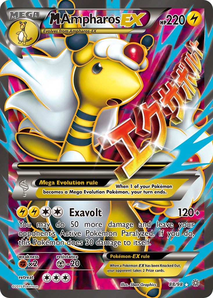 M Ampharos EX (88/98) [XY: Ancient Origins] | Anubis Games and Hobby