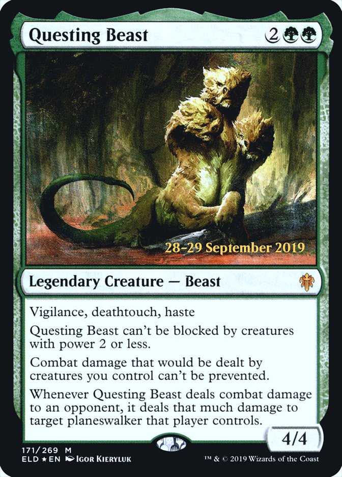 Questing Beast [Throne of Eldraine Prerelease Promos] | Anubis Games and Hobby