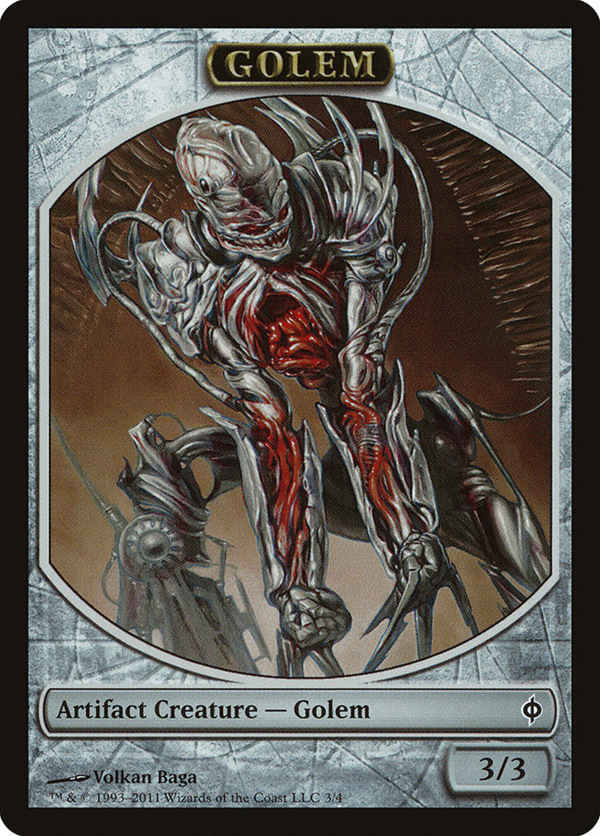 Golem Token [New Phyrexia Tokens] | Anubis Games and Hobby