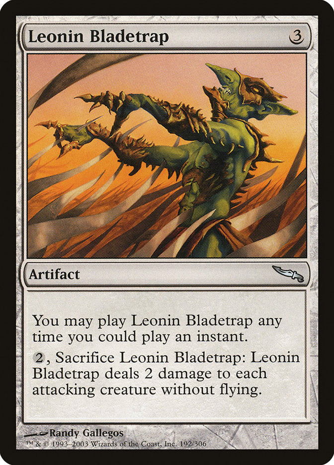 Leonin Bladetrap [Mirrodin] | Anubis Games and Hobby