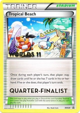 Tropical Beach (BW28) (Quarter Finalist) [Black & White: Black Star Promos] | Anubis Games and Hobby