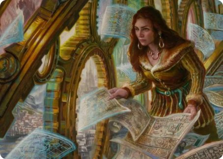 Cartographer's Survey Art Card [Innistrad: Crimson Vow Art Series] | Anubis Games and Hobby