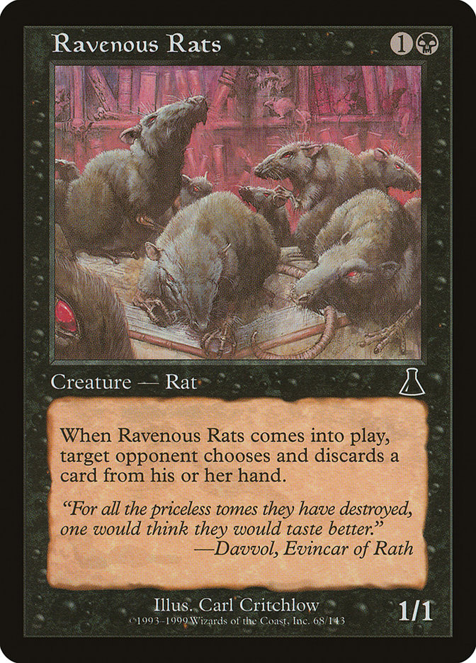 Ravenous Rats [Urza's Destiny] | Anubis Games and Hobby