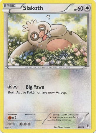 Slakoth (26/30) [XY: Trainer Kit 1 - Bisharp] | Anubis Games and Hobby