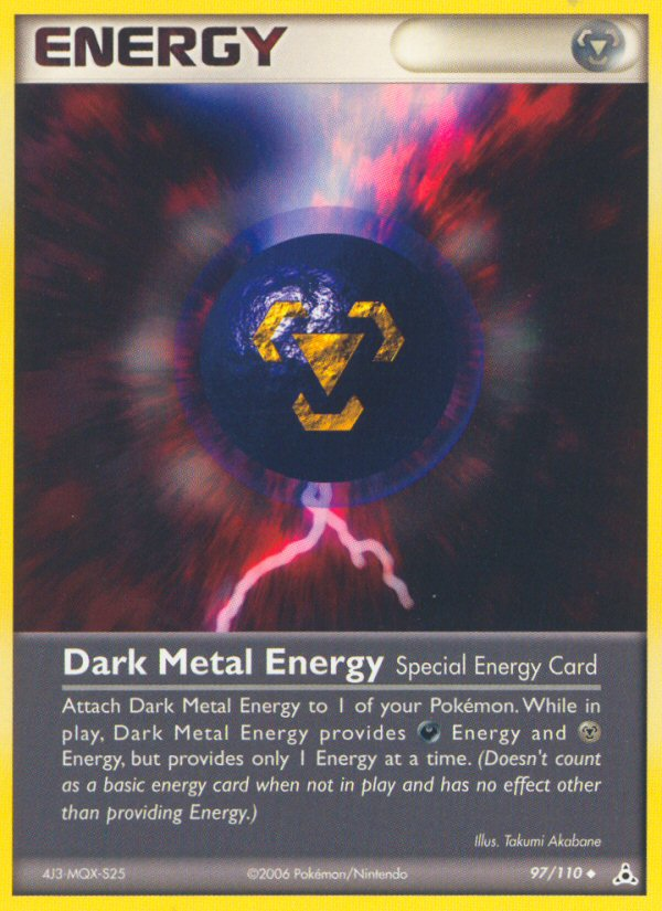 Dark Metal Energy (97/110) [EX: Holon Phantoms] | Anubis Games and Hobby
