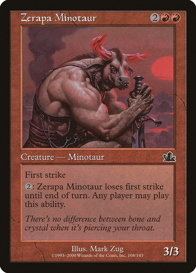 Zerapa Minotaur [Prophecy] | Anubis Games and Hobby