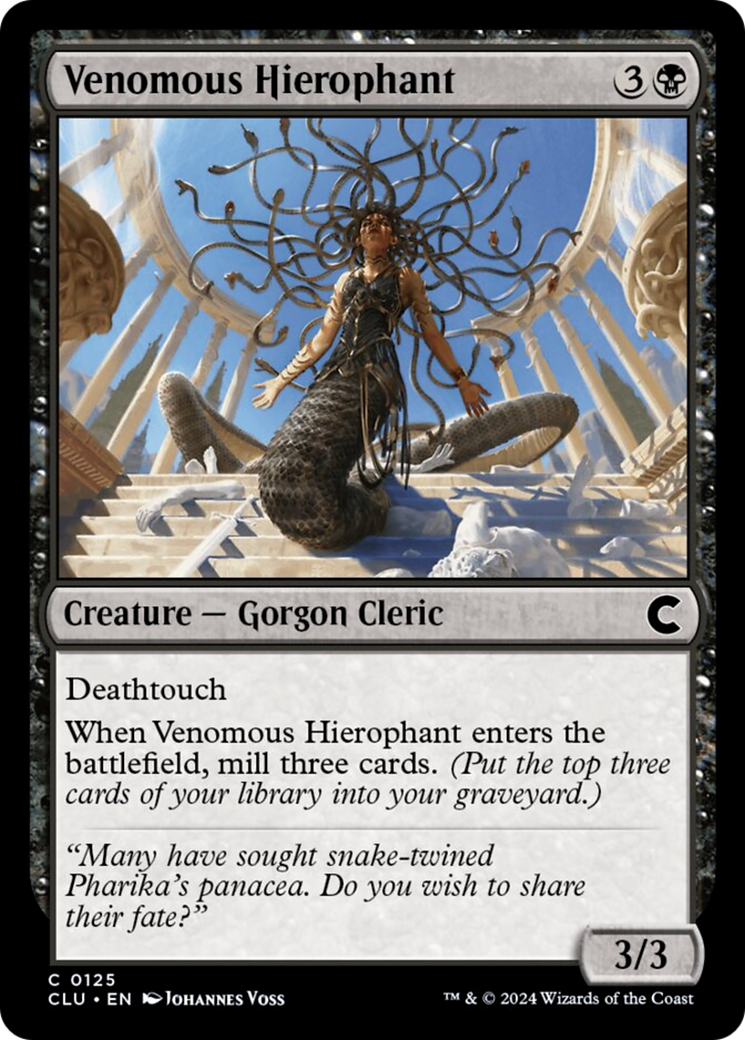 Venomous Hierophant [Ravnica: Clue Edition] | Anubis Games and Hobby