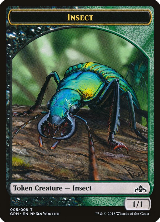 Insect Token [Guilds of Ravnica Tokens] | Anubis Games and Hobby