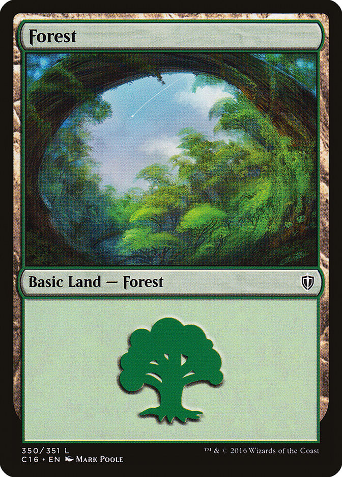 Forest (350) [Commander 2016] | Anubis Games and Hobby