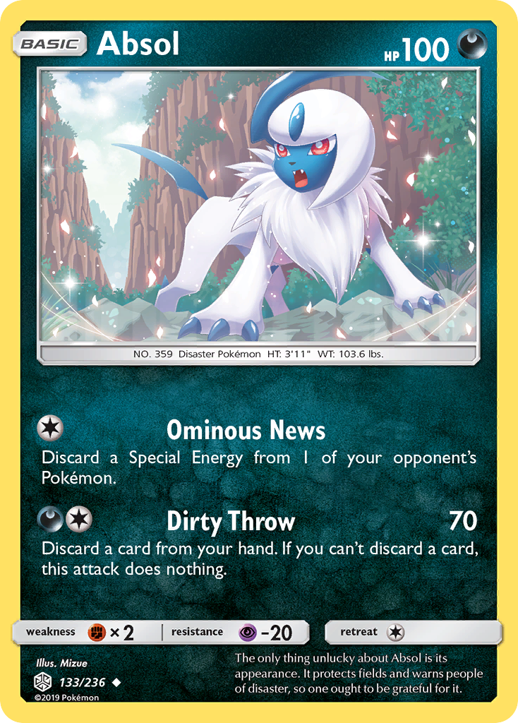 Absol (133/236) [Sun & Moon: Cosmic Eclipse] | Anubis Games and Hobby