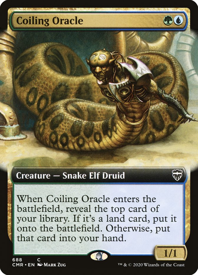 Coiling Oracle (Extended Art) [Commander Legends] | Anubis Games and Hobby