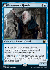 Malevolent Hermit // Benevolent Geist [Innistrad: Midnight Hunt] | Anubis Games and Hobby