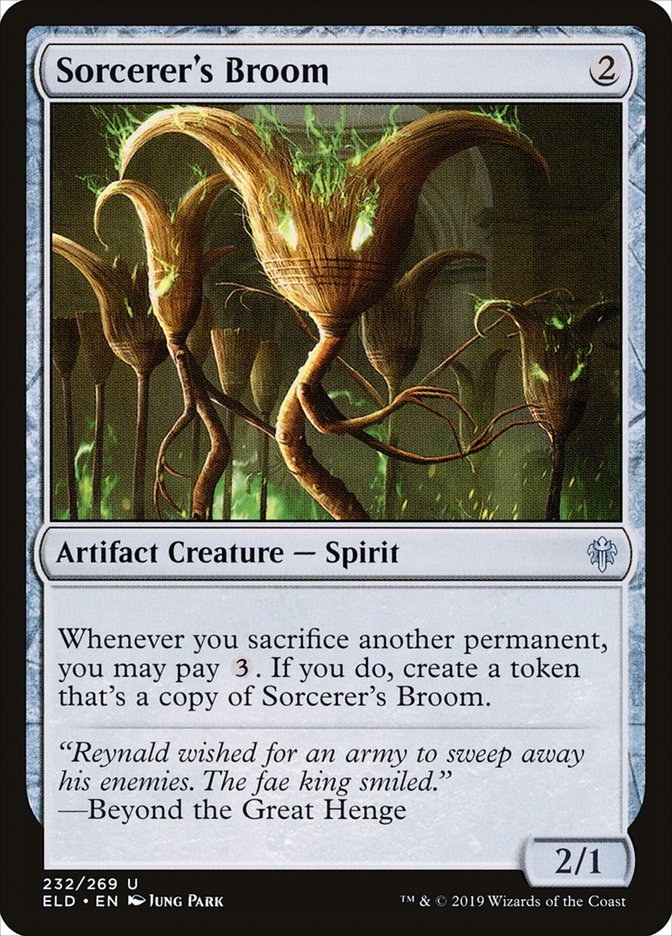 Sorcerer's Broom [Throne of Eldraine] | Anubis Games and Hobby