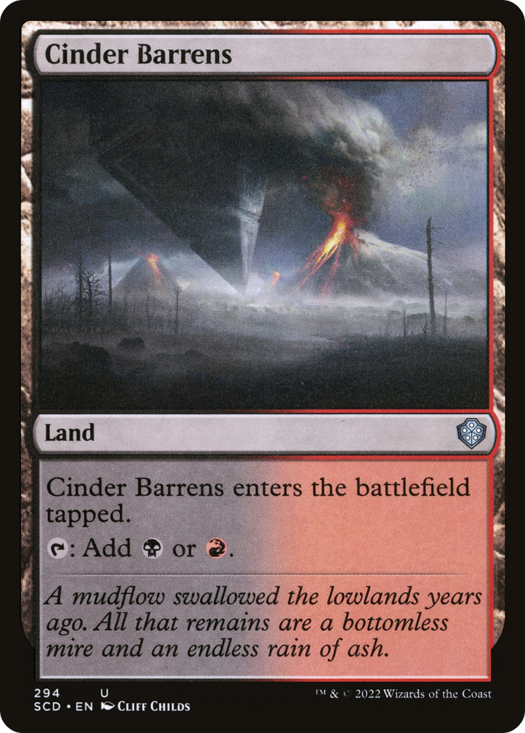 Cinder Barrens [Starter Commander Decks] | Anubis Games and Hobby