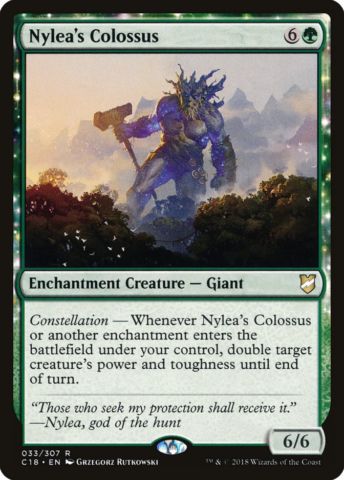 Nylea's Colossus [Commander 2018] | Anubis Games and Hobby