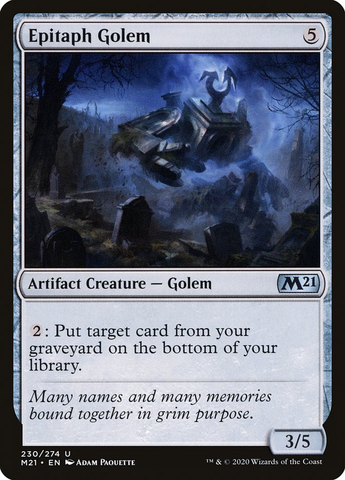 Epitaph Golem [Core Set 2021] | Anubis Games and Hobby