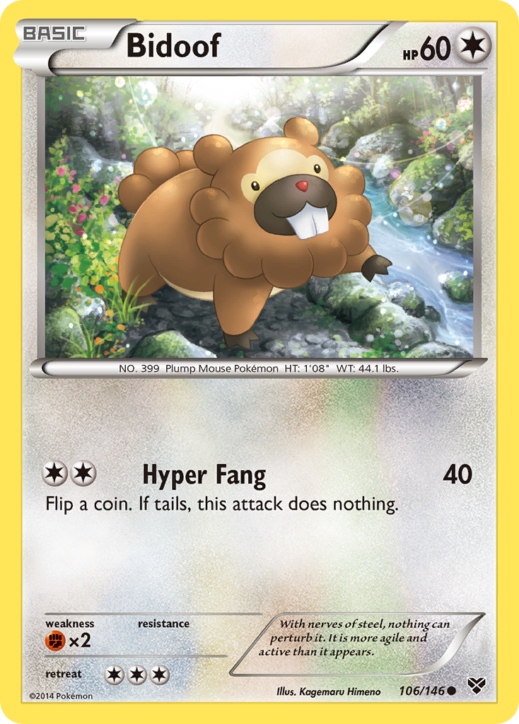 Bidoof (106/146) [XY: Base Set] | Anubis Games and Hobby