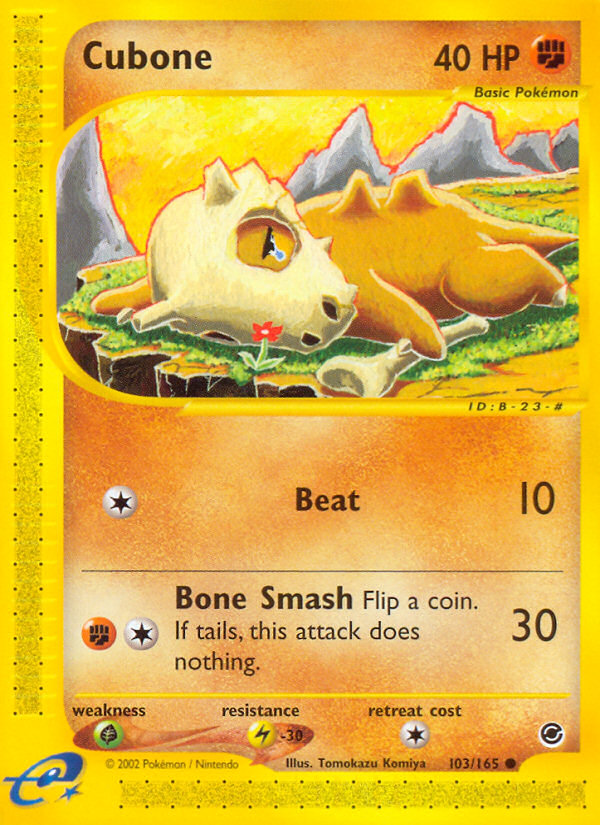 Cubone (103/165) [Expedition: Base Set] | Anubis Games and Hobby