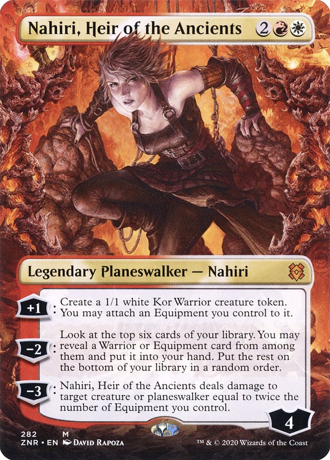 Nahiri, Heir of the Ancients (Borderless) [Zendikar Rising] | Anubis Games and Hobby