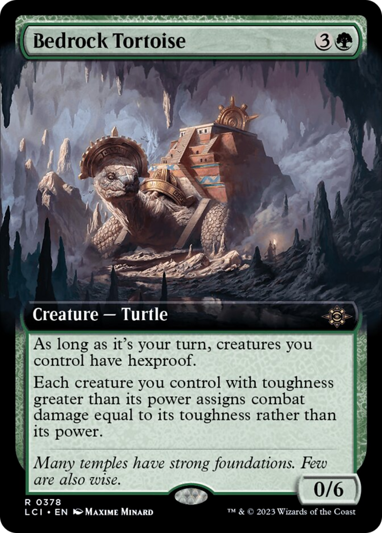 Bedrock Tortoise (Extended Art) [The Lost Caverns of Ixalan] | Anubis Games and Hobby