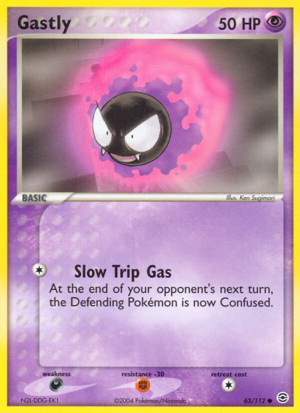 Gastly (63/112) [EX: FireRed & LeafGreen] | Anubis Games and Hobby