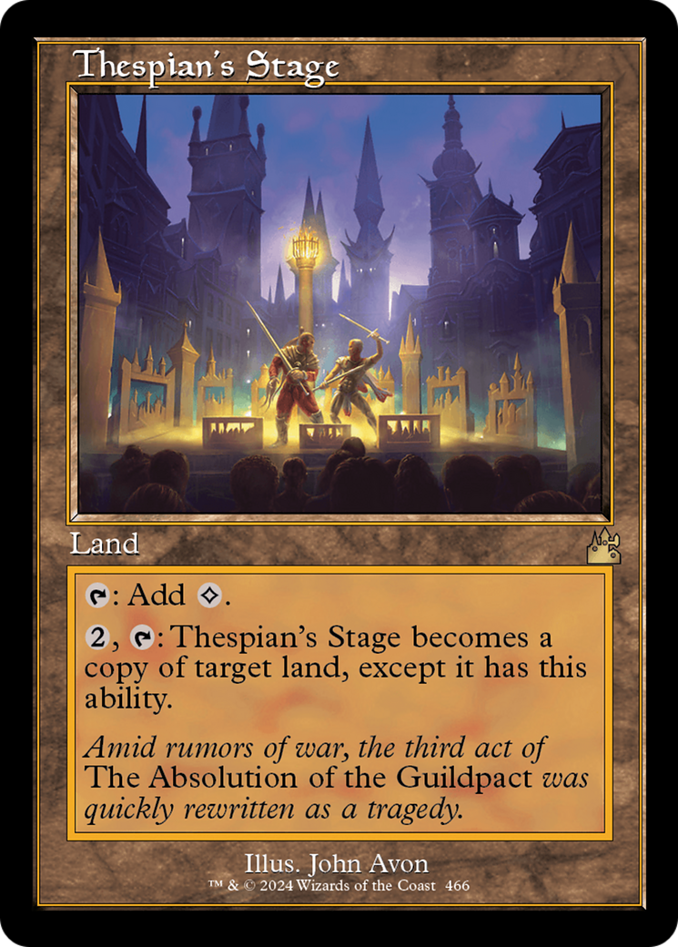 Thespian's Stage (Retro Frame) [Ravnica Remastered] | Anubis Games and Hobby